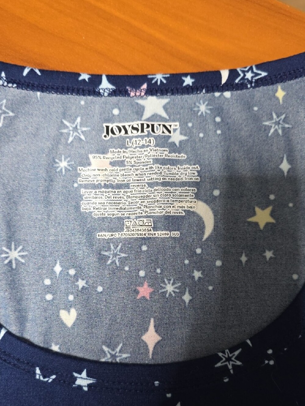 JoySpun Navy Star & Moon Pajama Tank Top and Shorts Set - Picture 2 of 4